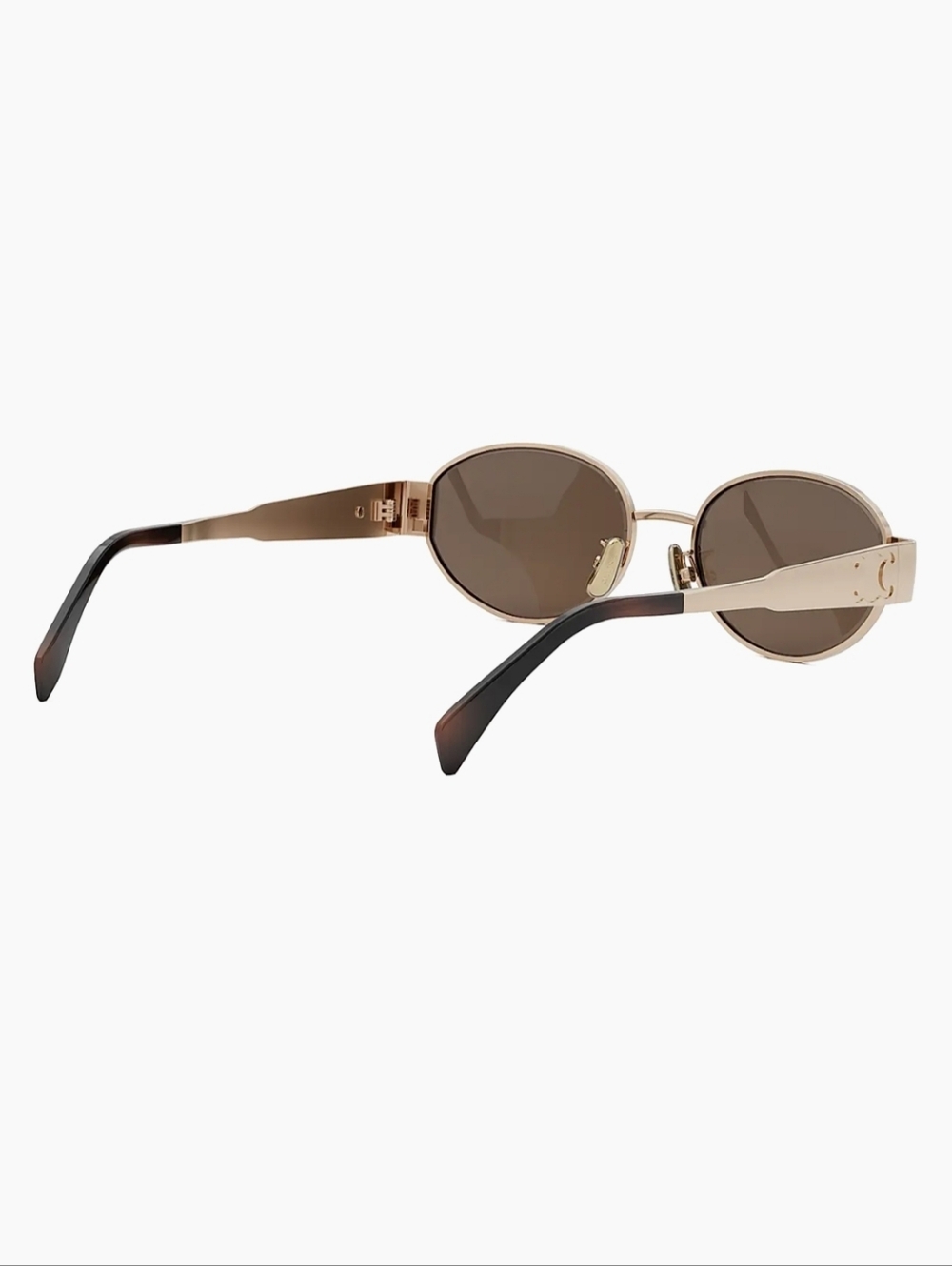 NEW! CELINE Metal Triomphe 54MM Oval Sunglasses GOLD HARDWARE - Picture 12 of 16